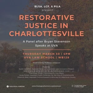 Restorative Justice In Charlottesville Event