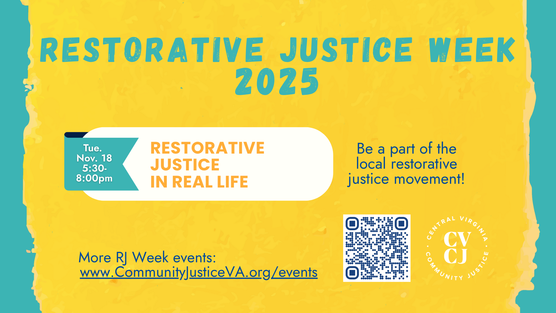 Restorative Justice in Real Life workshop