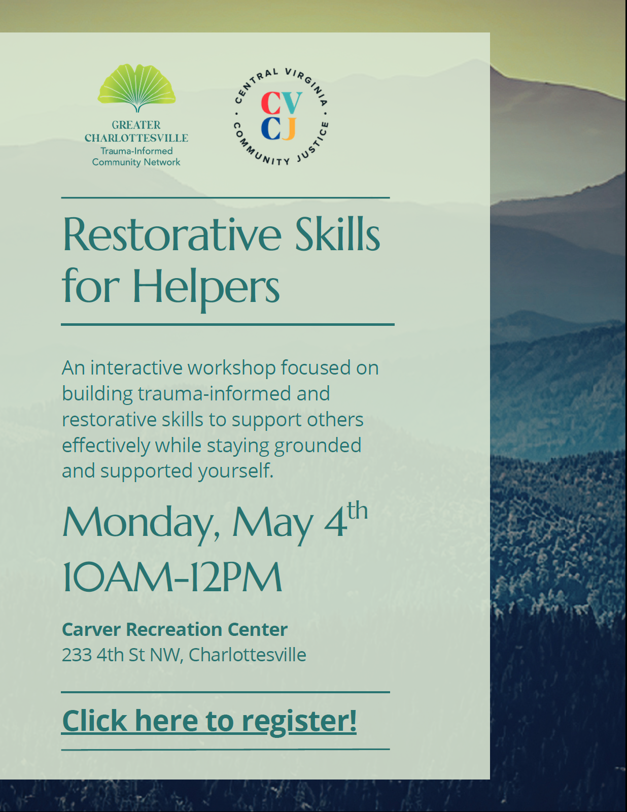 Restorative Skills for Helpers
